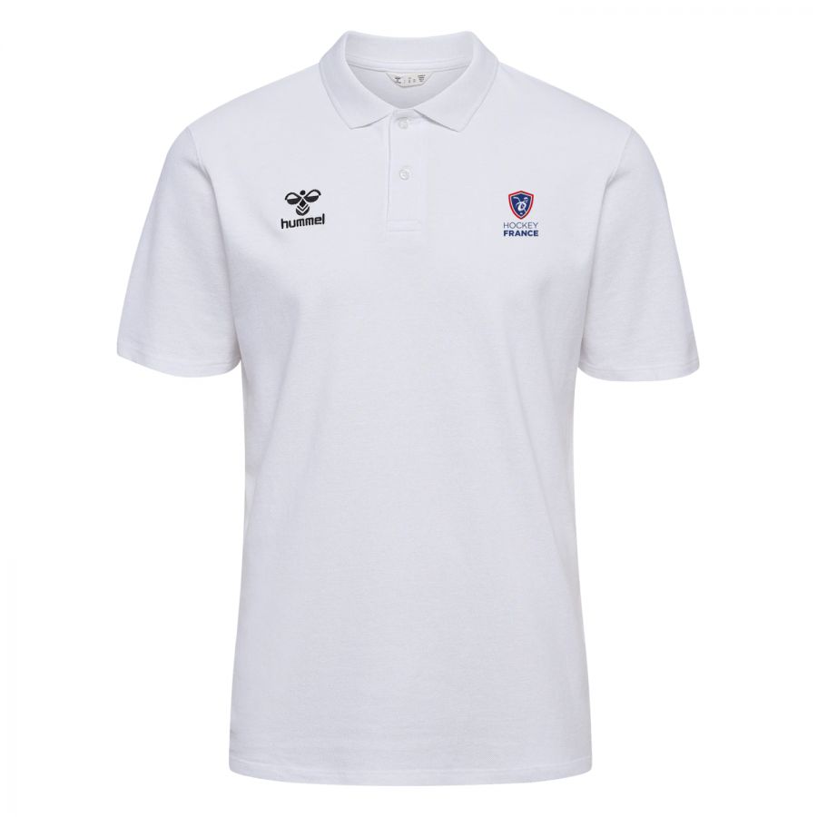 Polo Manches Courtes HUMMEL BLANC