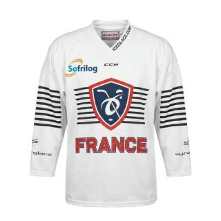 Maillot Officiel Blanc Équipe de France de Hockey 2026 - CCM