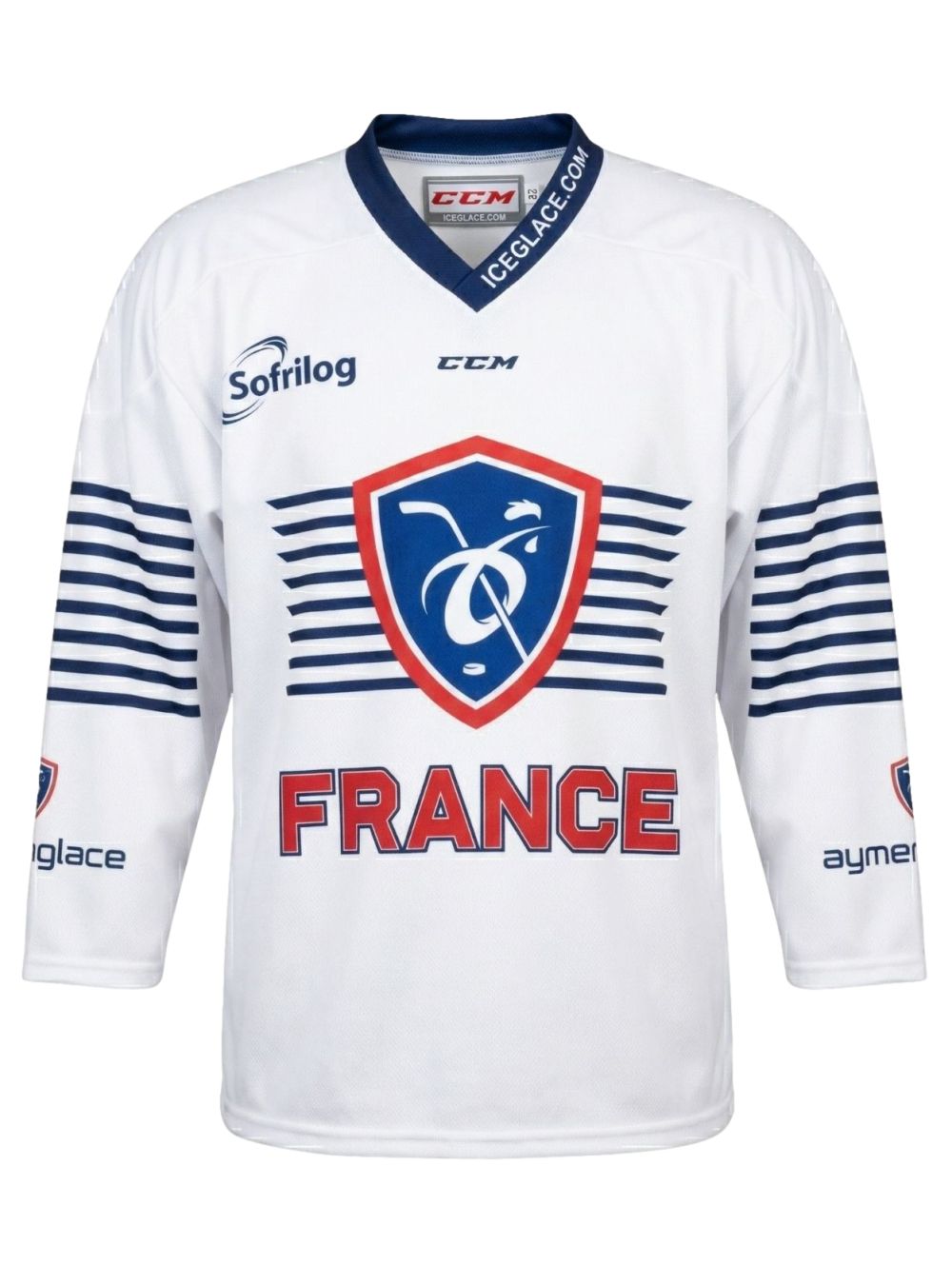 Maillot Officielle CCM - FFHOCKEY 2025-2026 BLANC