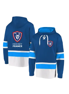 Sweat BLEU BLANC à Lacet Logo Blason