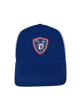 Casquette Trucker BLEU et BLANC Blason FFHG PVC