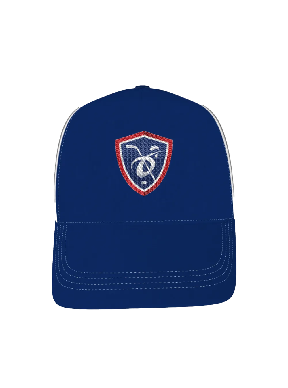 Casquette Trucker BLEU et BLANC Blason FFHG PVC