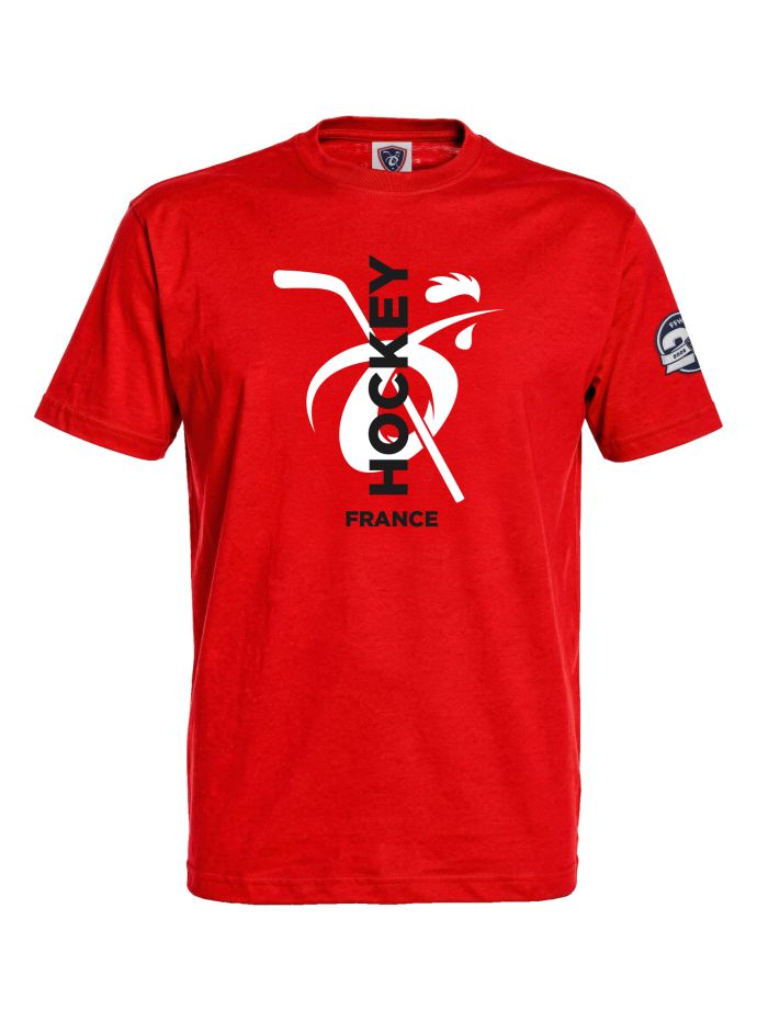 T-shirt ROUGE HOCKEY France