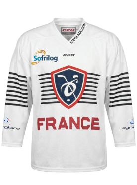 Maillot Officiel CCM - FFHOCKEY 2025-2026 BLANC